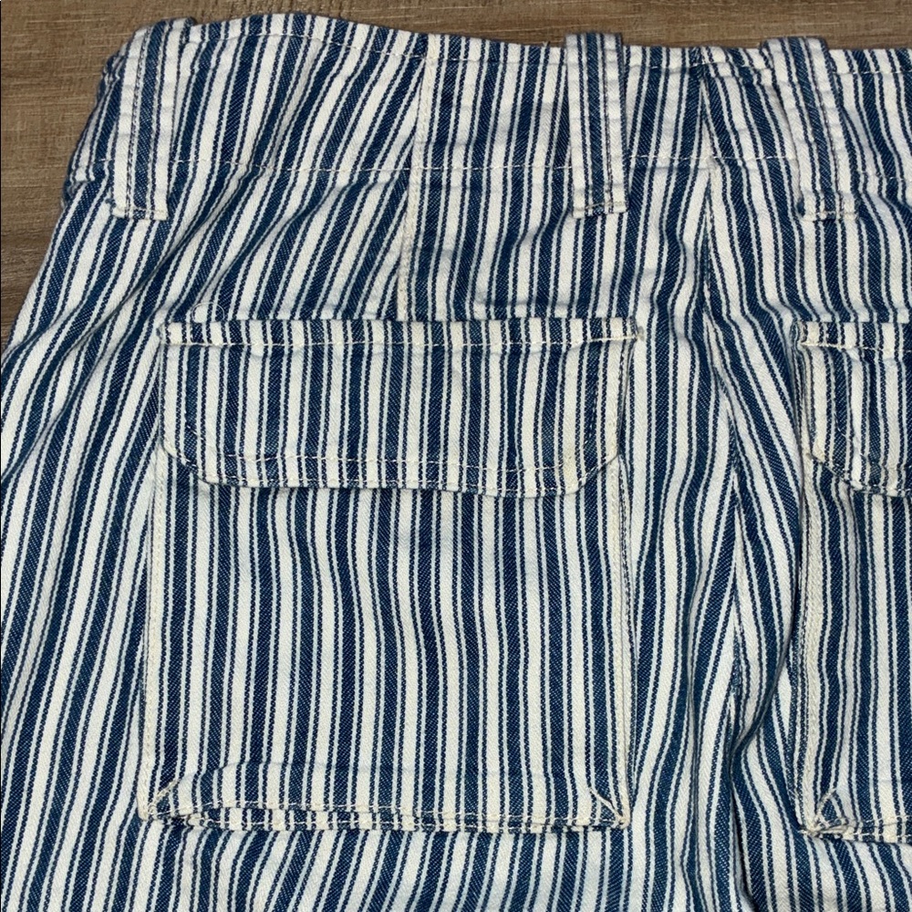 J. Crew Cargo Navy and White Striped Pants Size 0 - Picture 10 of 13